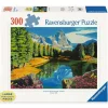 Ravensburger Landschappen|100-499<Rocky Mountain reflections - 300 XXL stukjes