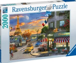 Ravensburger Steden En Gebouwen|2000 En Meer<Romantische avond in Parijs - puzzel van 2000 stukjes