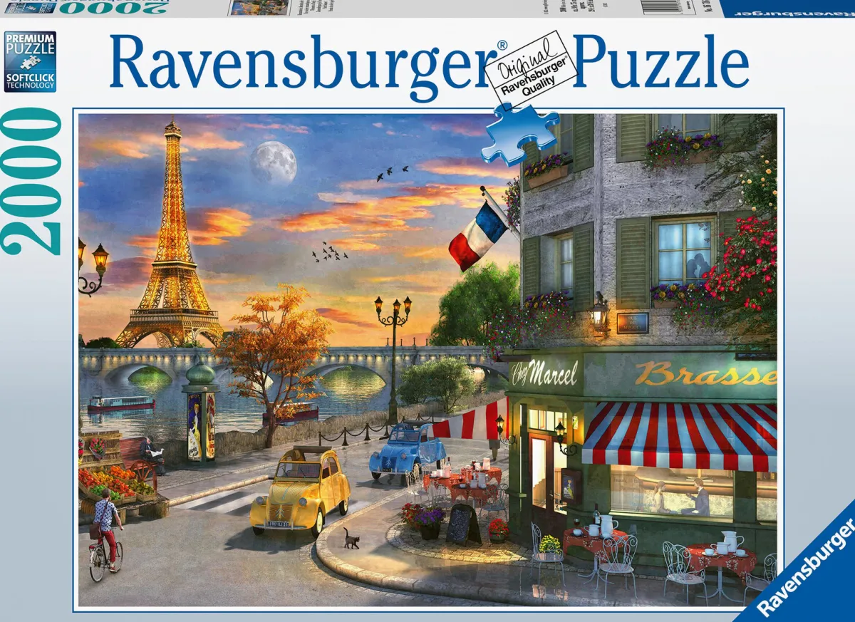Ravensburger Steden En Gebouwen|2000 En Meer<Romantische avond in Parijs - puzzel van 2000 stukjes
