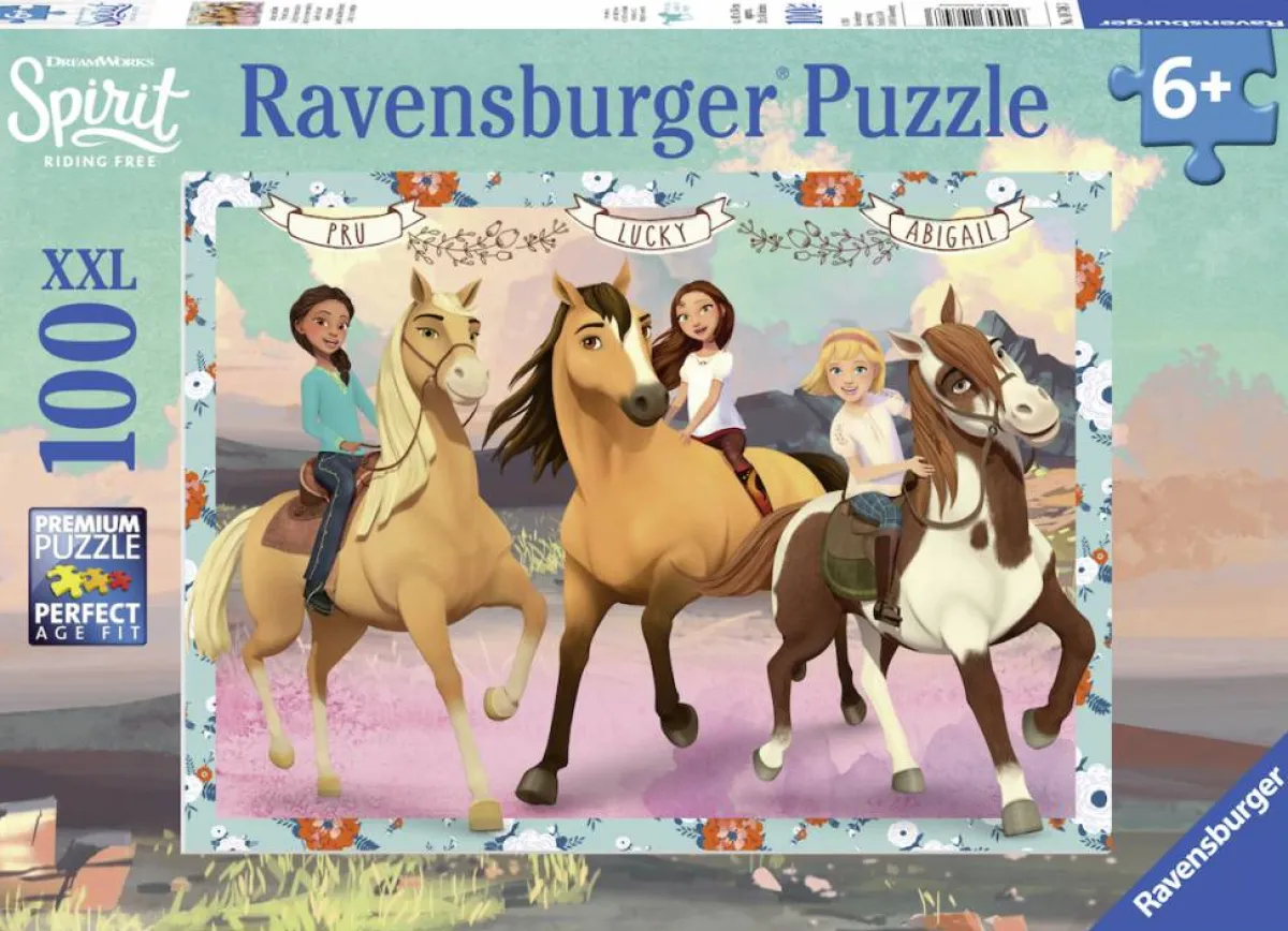 Kinderen Ravensburger Disney, Pixar, Marvel|Dieren<Spirit - Lucky en haar vriendinnen - puzzel van 100 stukjes