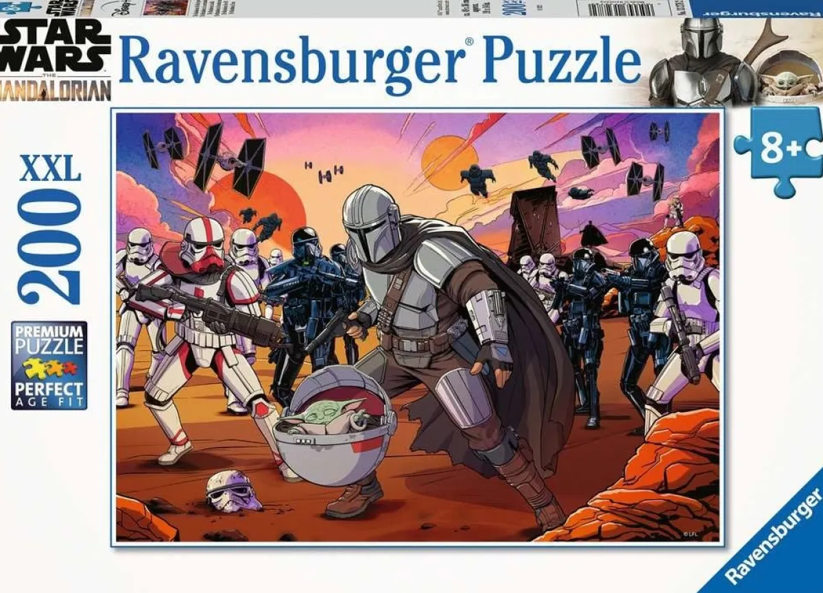 Kinderen Ravensburger Star Wars|Legpuzzels<The Mandalorian - Krachtmeting - puzzel van 200 stukjes