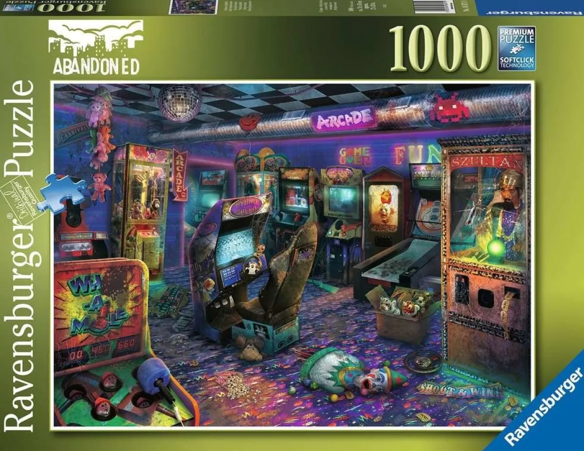 Ravensburger Tekening|1000-1499<Vergeten speelhal - puzzel van 1000 stukjes