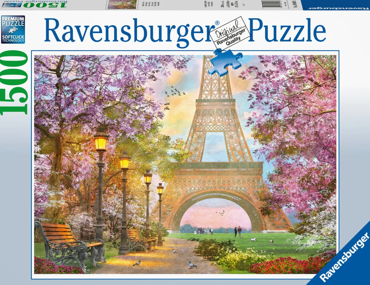 Ravensburger Steden En Gebouwen|1500-1999<Verliefd in Parijs - puzzel van 1500 stukjes