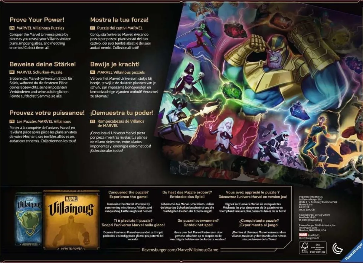 Ravensburger Disney, Pixar, Marvel|1000-1499<Villainous Taskmaster - puzzel van 1000 stukjes
