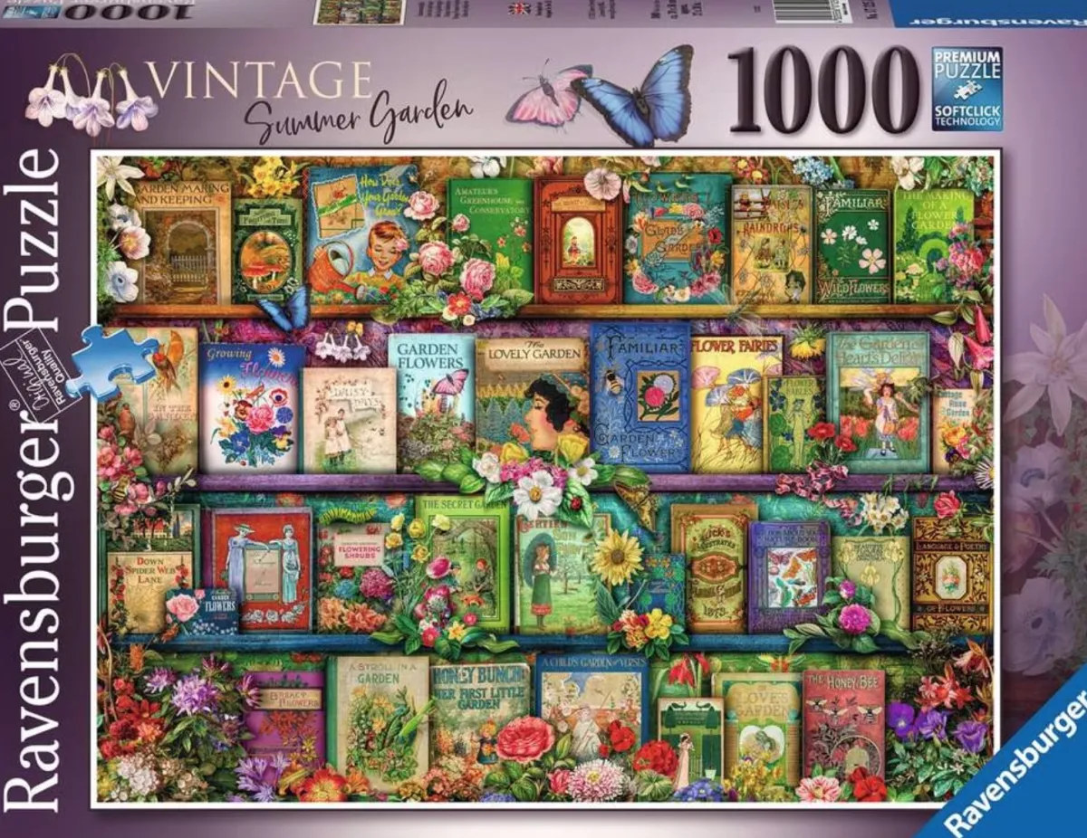 Ravensburger Stilleven|1000-1499<Vintage Summer Garden - puzzel van 1000 stukjes