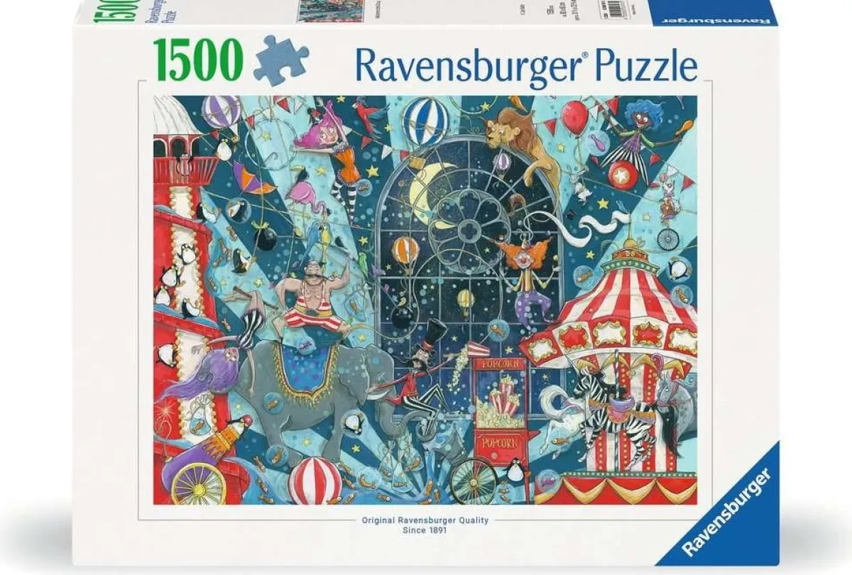 Ravensburger Tekening|Kunst En Cultuur<Welkom in het circus - puzzel van 1500 stukjes