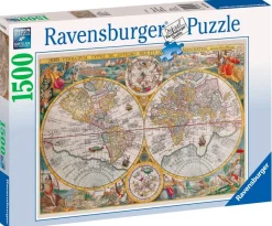 Ravensburger Kunst En Cultuur|Astrologie & Wereldkaarten<Wereldkaart uit 1594 - 1500 stukjes