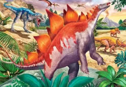 Kinderen Ravensburger Tekening|Dieren<Wilde oertijddieren - 2 puzzels van 24 stukjes