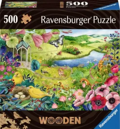 Kinderen Ravensburger Speciale Vorm|Dieren<Wilde Tuin - Houten Contourpuzzel - 500 stukjes