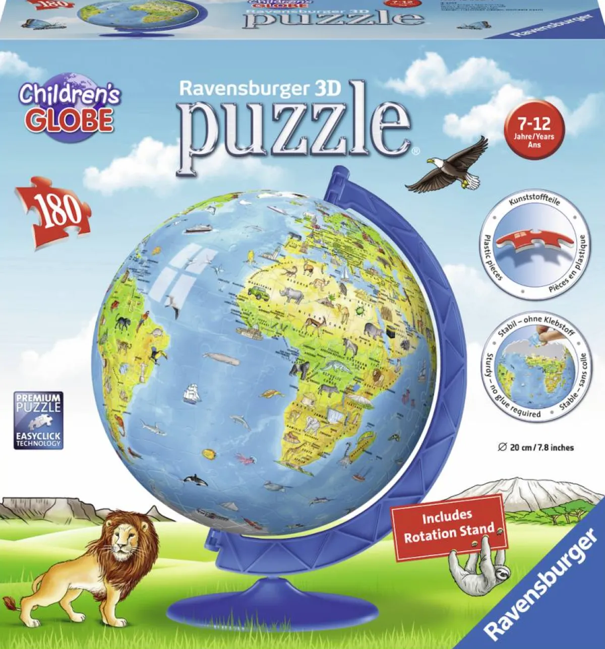 Kinderen Ravensburger 3d Puzzels|Astrologie & Wereldkaarten<XXL Kinder wereldbol - 180 stukjes