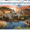 Kinderen Ravensburger Dieren|Legpuzzels<Zebra´s bij de drinkplaats - puzzel van 500 stukjes