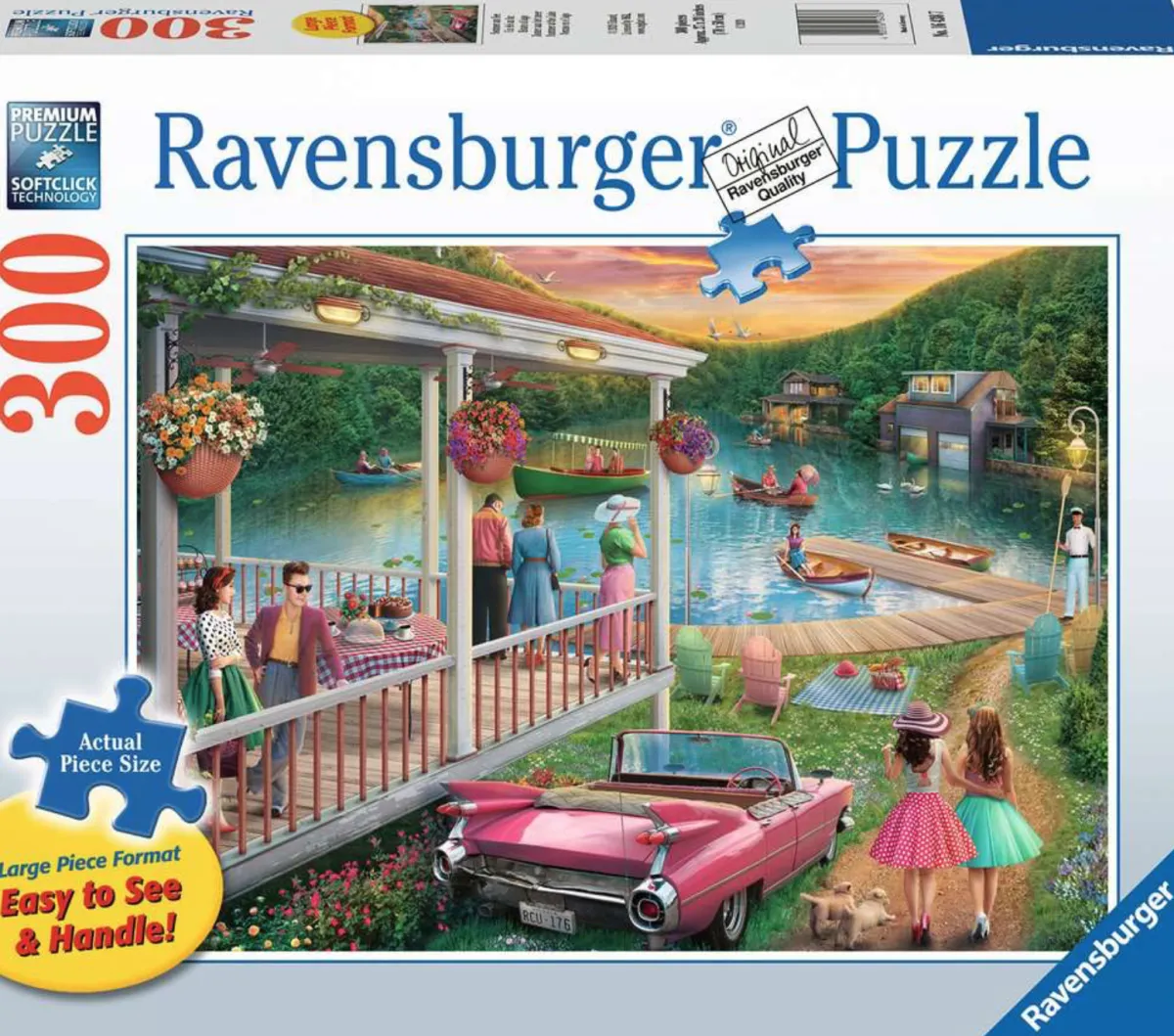 Ravensburger Tekening|Kunst En Cultuur<Zomer aan het meer - puzzel van 300 XXL stukjes - Exclusiviteit