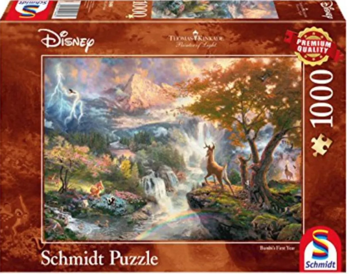 Schmidt Disney, Pixar, Marvel|1000-1499<Bambi - Thomas Kinkade - puzzel van 1000 stukjes