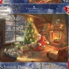Schmidt Landschappen|1000-1499<De kerstman is er - Thomas Kinkade - puzzel van 1000 stukjes