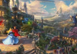 Schmidt Disney, Pixar, Marvel|1000-1499<Doornroosje dansend in het Betoverende Licht - Thomas Kinkade - puzzel van 1000 stukjes