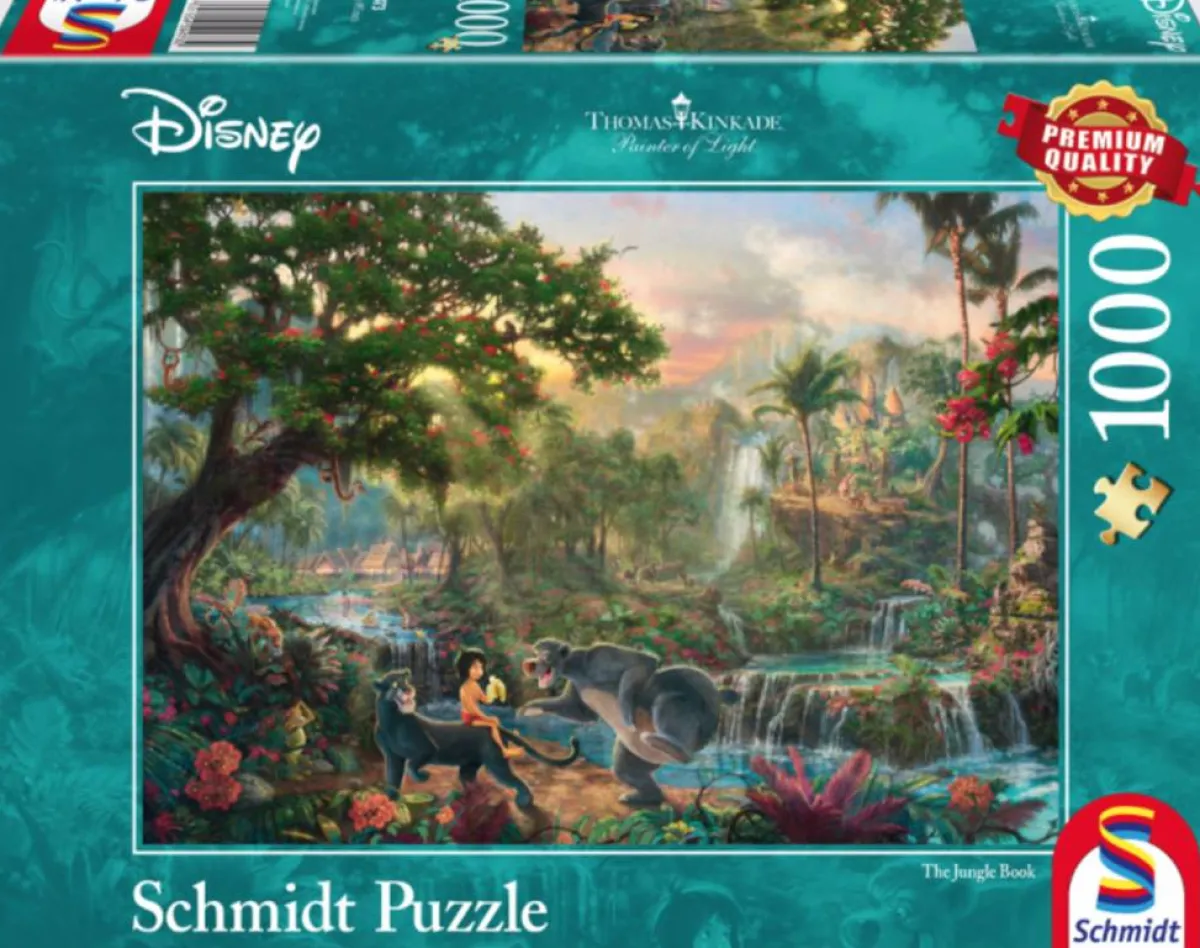 Schmidt Disney, Pixar, Marvel|1000-1499<Jungleboek - Thomas Kinkade - puzzel van 1000 stukjes