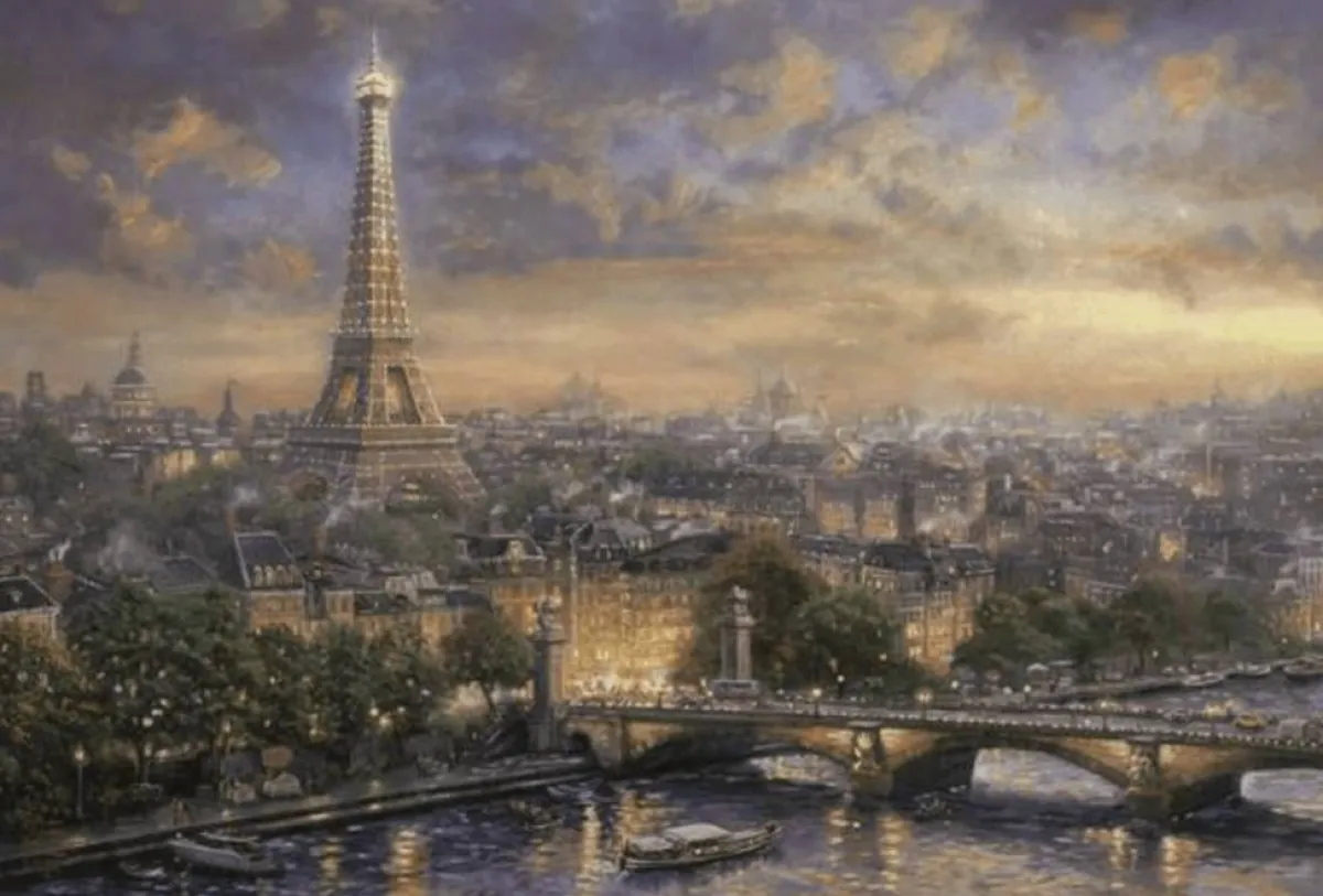 Schmidt Steden En Gebouwen|1000-1499<Parijs, de stad van de liefde - Thomas Kinkade - 1000 stukjes