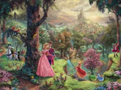 Schmidt Disney, Pixar, Marvel|1000-1499<Schone slaapster - Thomas Kinkade - puzzel van 1000 stukjes