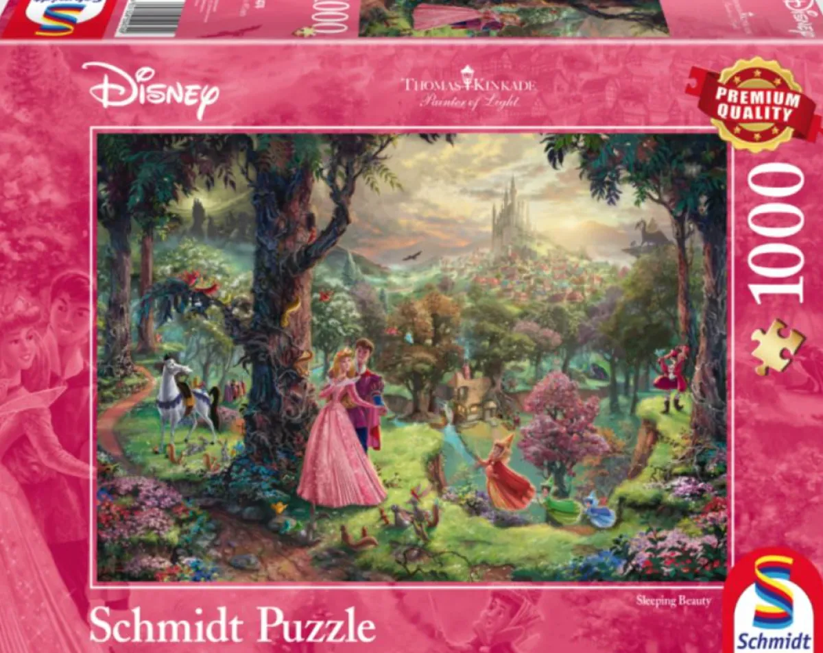 Schmidt Disney, Pixar, Marvel|1000-1499<Schone slaapster - Thomas Kinkade - puzzel van 1000 stukjes