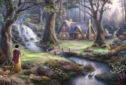 Schmidt Disney, Pixar, Marvel|1000-1499<Sneeuwwitje - Thomas Kinkade - puzzel van 1000 stukjes
