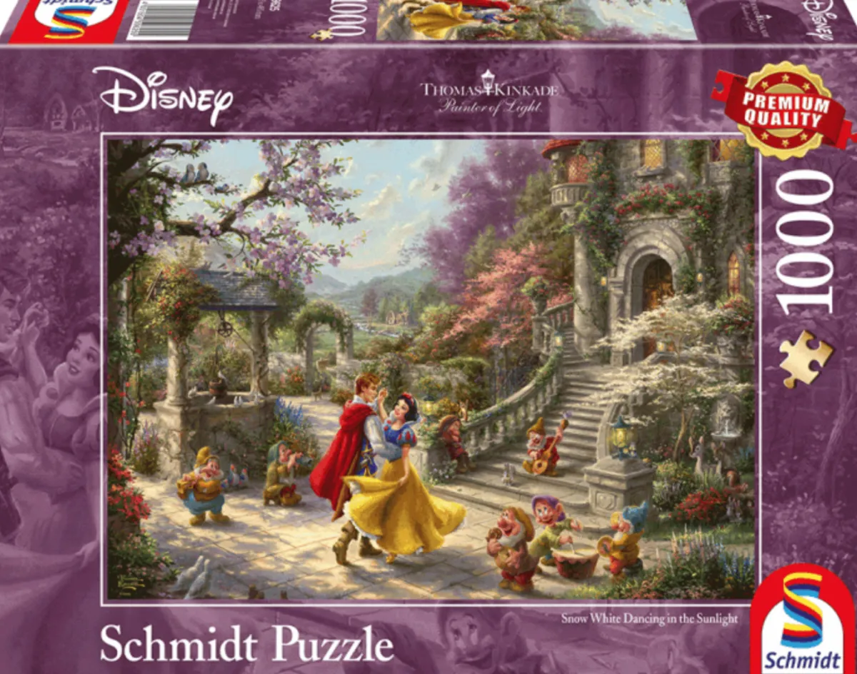 Schmidt Disney, Pixar, Marvel|1000-1499<Sneeuwwitje - Thomas Kinkade - puzzel van 1000 stukjes
