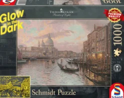 Schmidt Puzzel + Extra Item|Steden En Gebouwen<Venetië - Glow in the Dark - Thomas Kinkade - puzzel van 1000 stukjes