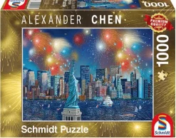 Schmidt Kunst En Cultuur|Steden En Gebouwen<Vuurwerk bij het Vrijheidsbeeld - 1000 stukjes