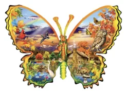SUNSOUT Speciale Vorm|Dieren<Herfstvlinder - legpuzzel van 1000 stukjes
