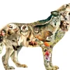 SUNSOUT Speciale Vorm|Dieren<Native American Wolf - legpuzzel van 750 stukjes