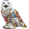 SUNSOUT Speciale Vorm|Dieren<Sneeuwuil - legpuzzel van 650 stukjes