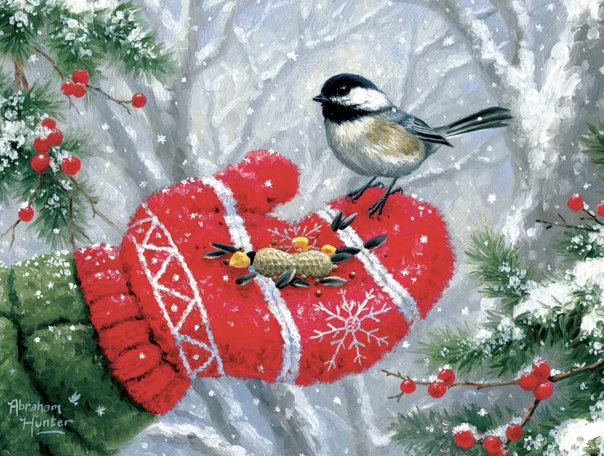 SUNSOUT Dieren|100-499<Winter Encounter - legpuzzel van 300 XXL stukjes